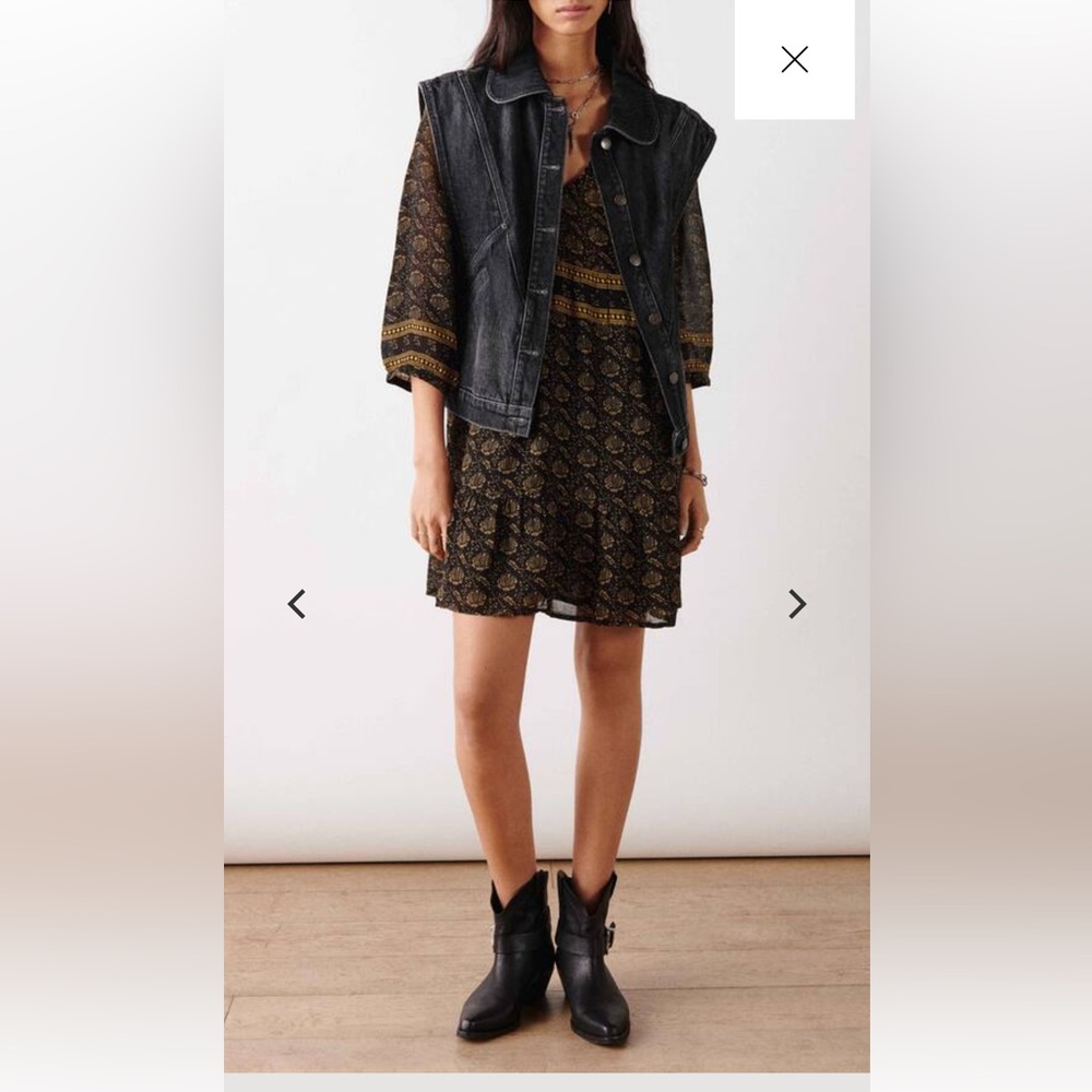 🔥Ba&sh Paris STUNNING Boho Becky Lady  Dress Printed Size M NWOT price firm!